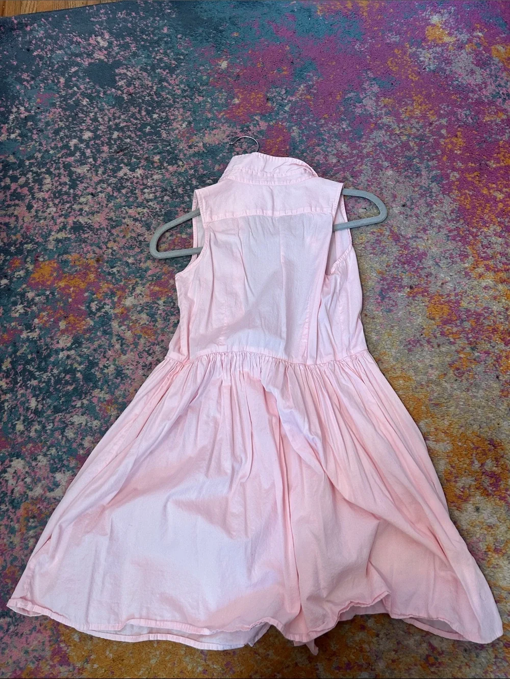 Polo by Ralph Lauren Pale Pink Button-Front Sundress